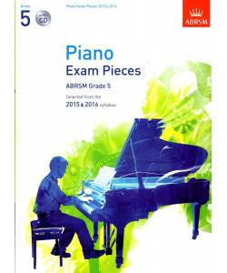 2015-2016 鋼琴考試指定曲 第5級含CD