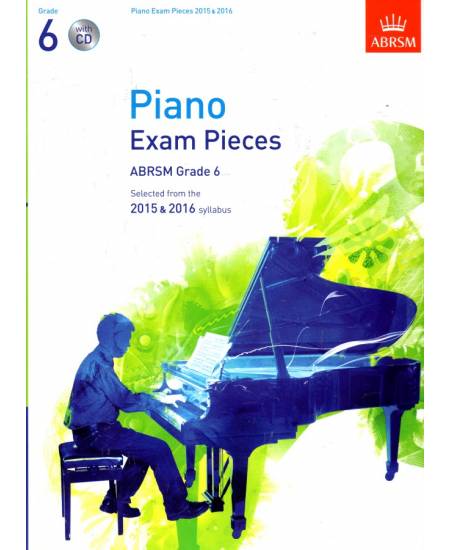 2015-2016 鋼琴考試指定曲 第6級含CD