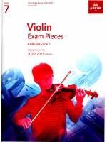 2020-2023 小提琴考試指定曲 第7級