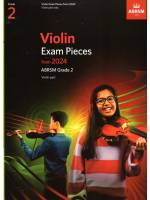 小提琴考試指定曲(無伴奏) 第2級(2024年起)