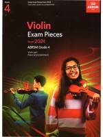 小提琴考試指定曲 第4級(2024年起)