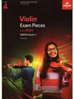 小提琴考試指定曲(無伴奏) 第4級(2024年起)