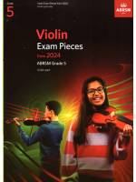 小提琴考試指定曲(無伴奏) 第5級(2024年起)