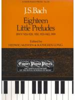 鋼琴簡易小品系列-18.J.S.Bach  Eighteen Little Preludes BWV 924-928,930,933-943,999