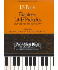 鋼琴簡易小品系列-18.J.S.Bach  Eighteen Little Preludes BWV 924-928,930,933-943,999