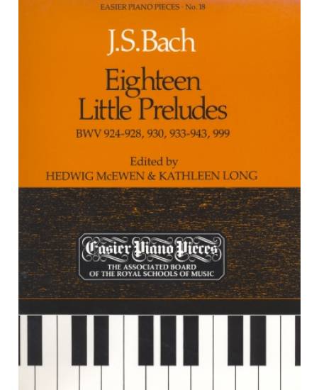 鋼琴簡易小品系列-18.J.S.Bach  Eighteen Little Preludes BWV 924-928,930,933-943,999
