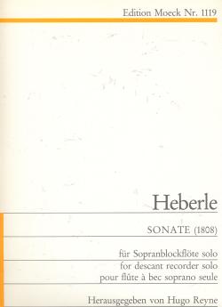 Heberle Sonate (1808) for descant Recorder solo