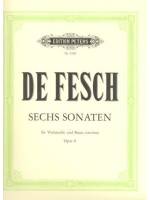 De Fesch 6 Sonaten for Cello and Piano Op.8