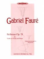 Faure Sicilienne Op78 for Violin (or Viola) & Piano