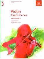 2016-2019小提琴考曲(無伴奏) 第3級
