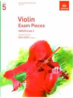 2016-2019小提琴考曲(無伴奏) 第5級