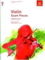 2016-2019小提琴考曲 第7級